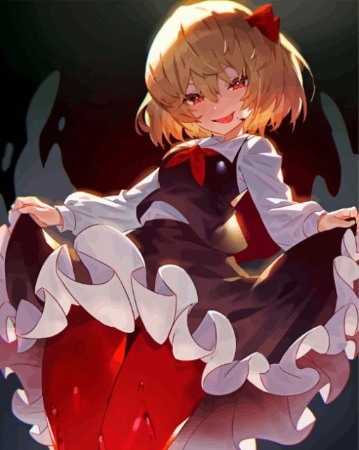 Rumia Touhou paint by numbers