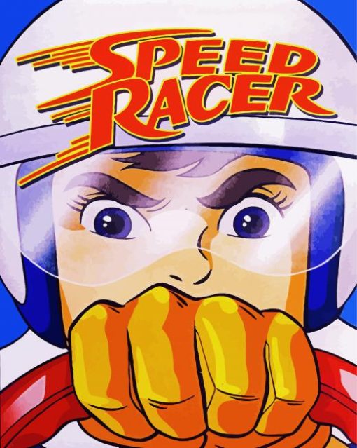 SPEED RACER Cartoon Poster paint by numbers