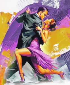 Salsa Dancers Art paint by number