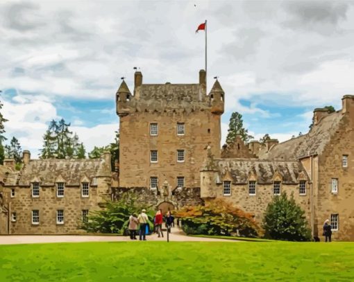 Scotland Cawdor Castle paint by number