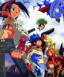 Shaman King Anime paint by numbers