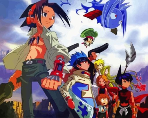 Shaman King Anime paint by numbers