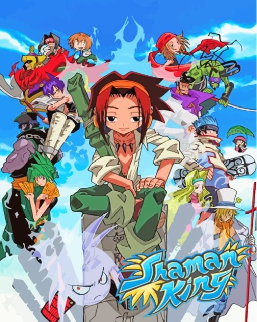 Shaman King Poster paint by numbers