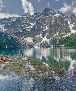 Snowy Tatras Mountains Nature paint by numbers