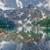 Snowy Tatras Mountains paint by numbers