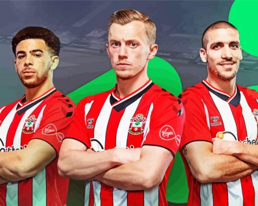 Southampton Fc Footballers paint by numbers