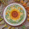 Sunflower Embroidery paint by number