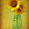 Sunflowers In Jar paint by number