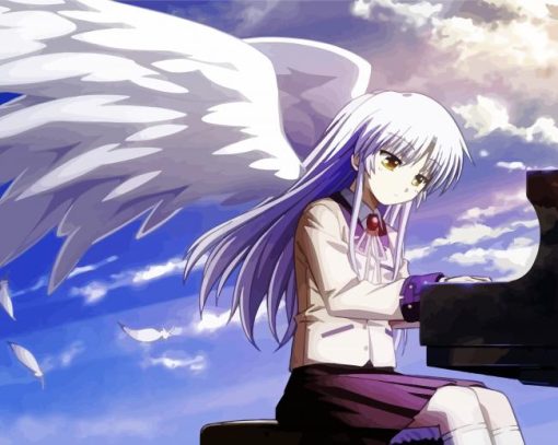 Tachibana Kanade Angel Beats Character paint by numbers