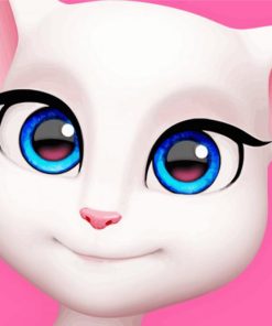 Talking Angela Anime paint by number