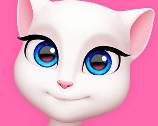 Talking Angela Anime paint by number