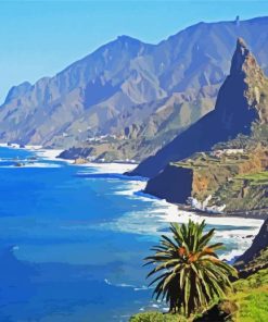 Tenerife Coastline paint by numbers