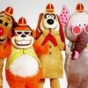 The Banana Splits Characters paint by numbers