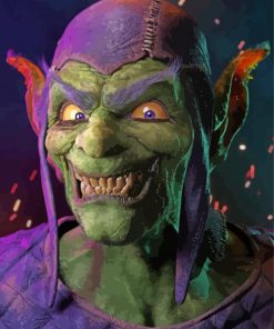 The Scary Green Goblin paint by number