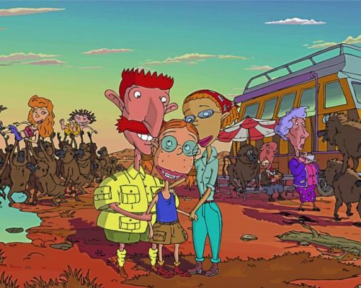 The Wild Thornberrys Animated Movie paint by numbers