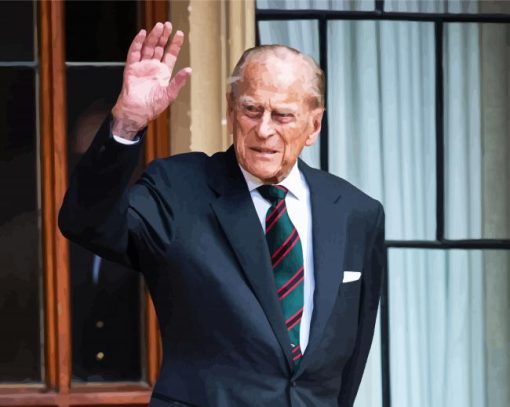 The Prince Philip paint by numbers