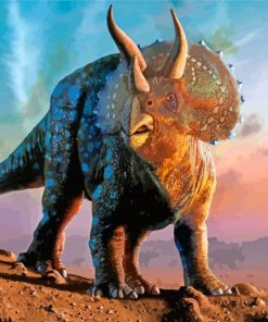 Triceratops Art paint by numbers