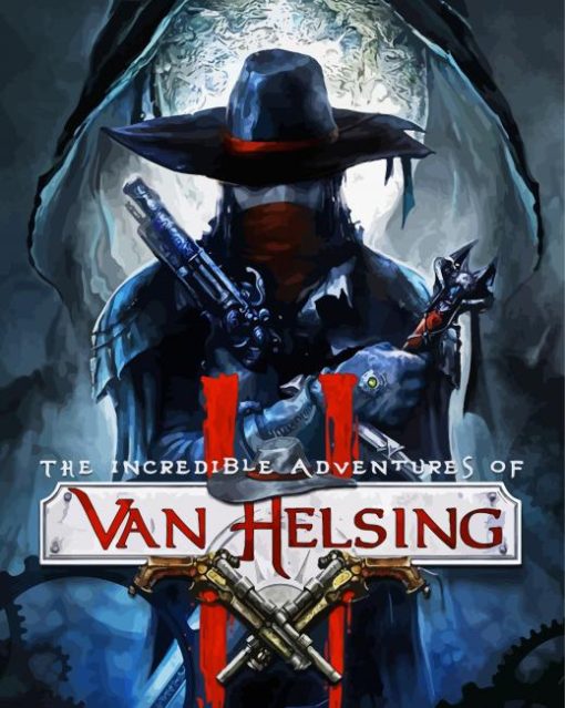 Van Helsing Horror Movie paint by numbers