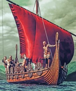 Viking Ship paint by numbers