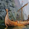 Viking Wooden Ship paint by numbers