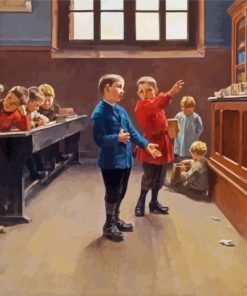 Vintage School paint by numbers