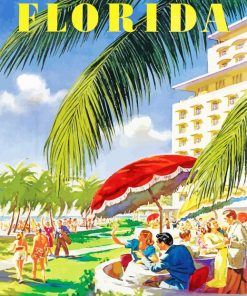 Vintage Florida paint by numbers