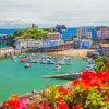 Wales Tenby Harbour paint by numbers