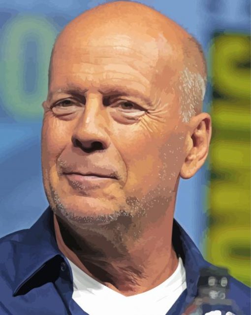 Walter Bruce Willis paint by number