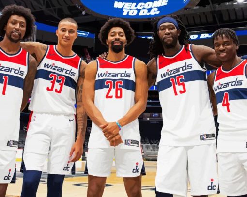 Washington Wizards Players paint by numbers