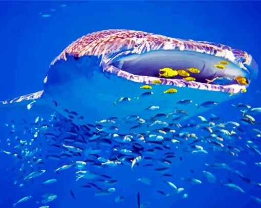 Whale Shark Western Australia Ningaloo paint by numbers