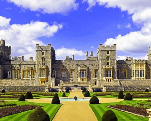 Windsor Castle Building paint by numbers