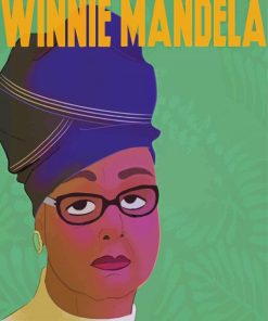 Winnie Mandela Poster paint by numbers