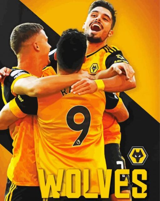 Wolverhampton Wanderers Football Club Players paint by numbers