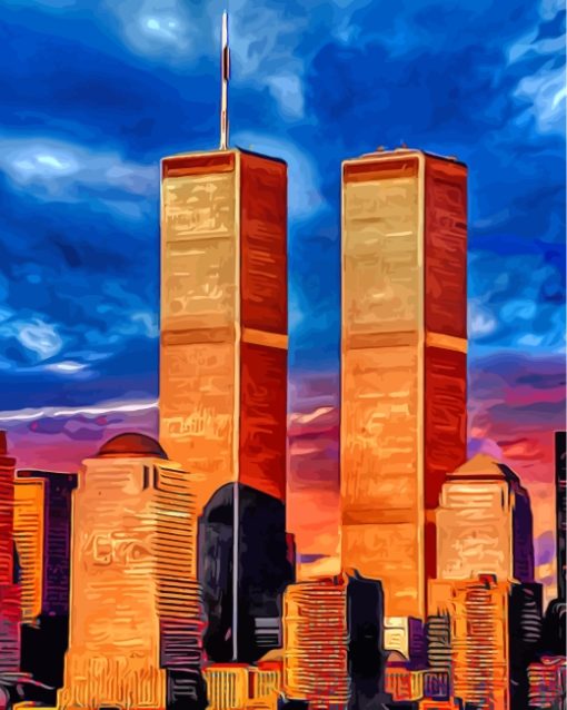 World Trade Center In New York Art paint by numbers