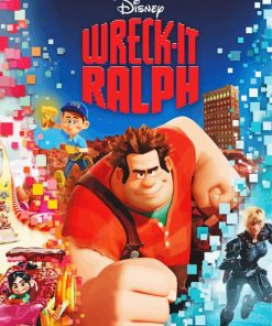 Wreck It Ralph Animation Poster paint by number