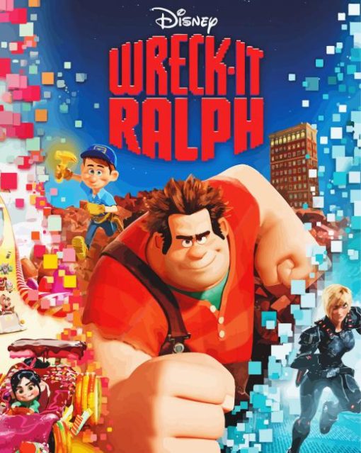 Wreck It Ralph Animation Poster paint by number