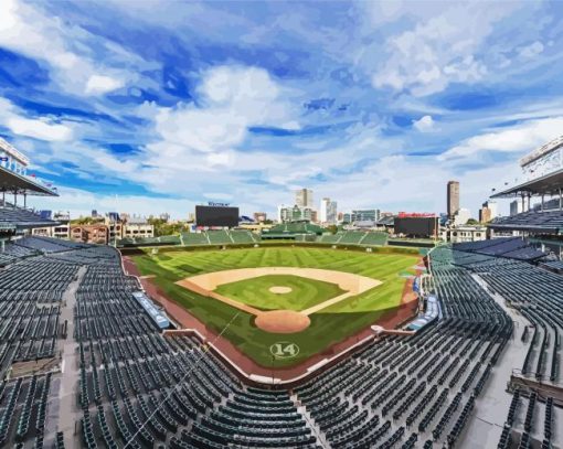 Wrigley Field paint by numbers