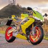 Yellow Aprilia RS 660 paint by numbers