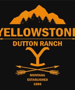 Yellowstone Dutton Ranch Illustration paint by number