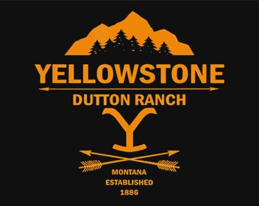 Yellowstone Dutton Ranch Illustration paint by number