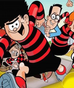 Aesthetic Beano Animation Cartoon paint by number