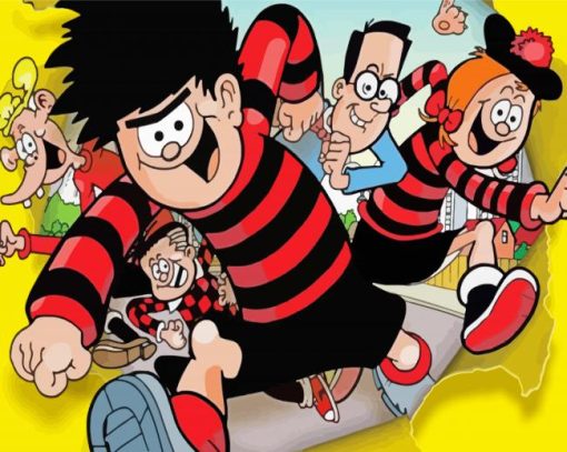 Aesthetic Beano Animation Cartoon paint by number