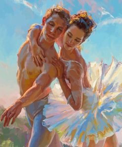 Couple Ballet Dancer paint by numbers