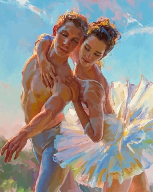 Couple Ballet Dancer paint by numbers