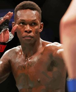 Aesthetic Israel Adesanya MMA Fighter paint by number