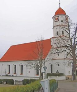 Kirche Kronburg paint by numbers