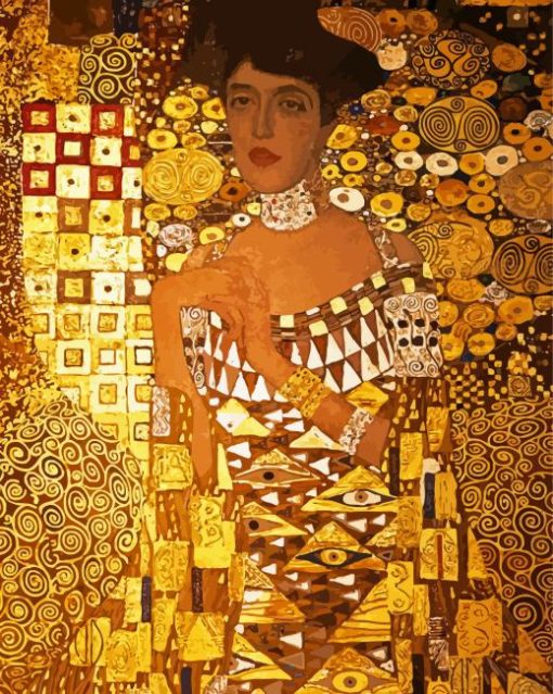 Lady In Gold paint by numbers