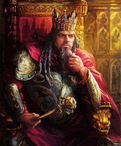 Aesthetic Medieval King paint by number