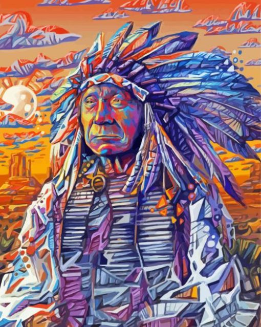 Native Art paint by numbers