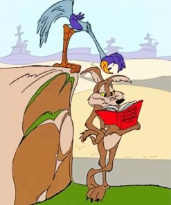 Roadrunner And Coyote paint by numbers